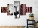 Obraz Wieloczęściowy Widok Na Most Manhattan Bridge Z Ulicy Washington Street