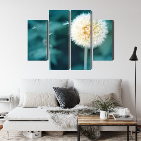 Obraz Wieloczęściowy Kwiat Mniszka Z Bliska 3D