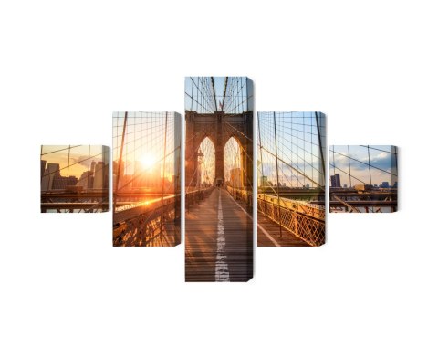 Obraz Wieloczęściowy Most Brookliński W Nowym Jorku