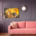 Obraz Na Płótnie Piękne Słoneczniki Z Olejem