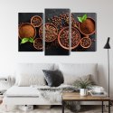 Obraz Wieloczęściowy Kawa Mielona I Ziarna