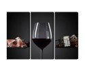 Obraz Wieloczęściowy Kieliszek Czerwonego Wina