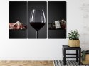 Obraz Wieloczęściowy Kieliszek Czerwonego Wina