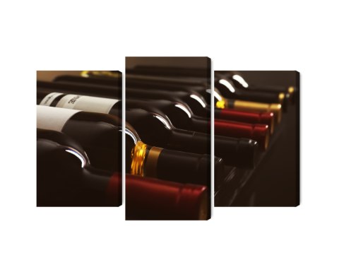 Obraz Wieloczęściowy Pyszne Butelki Wina