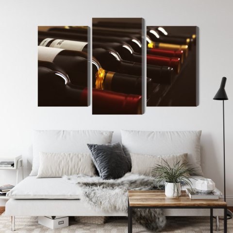 Obraz Wieloczęściowy Pyszne Butelki Wina
