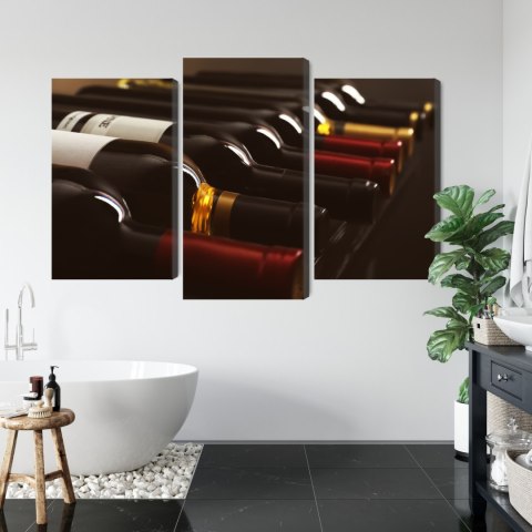 Obraz Wieloczęściowy Pyszne Butelki Wina