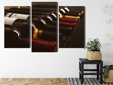 Obraz Wieloczęściowy Pyszne Butelki Wina