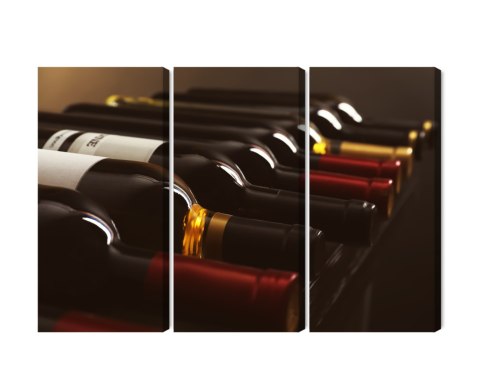 Obraz Wieloczęściowy Pyszne Butelki Wina