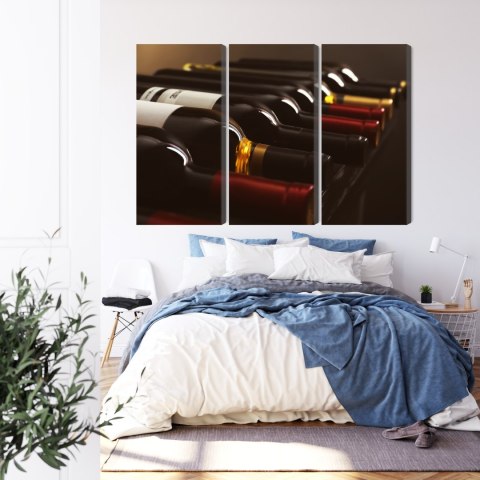Obraz Wieloczęściowy Pyszne Butelki Wina