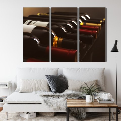 Obraz Wieloczęściowy Pyszne Butelki Wina