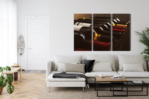 Obraz Wieloczęściowy Pyszne Butelki Wina