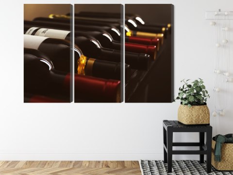 Obraz Wieloczęściowy Pyszne Butelki Wina