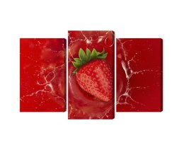 Obraz Wieloczęściowy Soczysta Truskawka