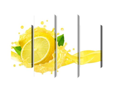 Obraz Wieloczęściowy Świeży Sok Z Cytryny