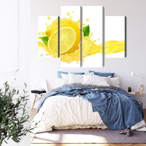 Obraz Wieloczęściowy Świeży Sok Z Cytryny