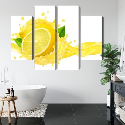 Obraz Wieloczęściowy Świeży Sok Z Cytryny