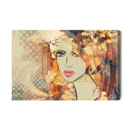 Obraz Na Płótnie Art Sketching Beautiful Girl Face