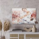Obraz Na Płótnie Little Pretty Ballerina, Painted Expressively. Palette Knife Technique Of Oil Painting And Brush.