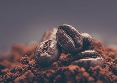 Obraz Na Płótnie Zbliżenie Ziaren Kawy