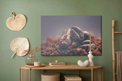 Obraz Na Płótnie Zbliżenie Ziaren Kawy