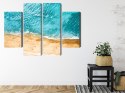 Obraz Wieloczęściowy Widok Z Lotu Ptaka Na Ocean I Plażę
