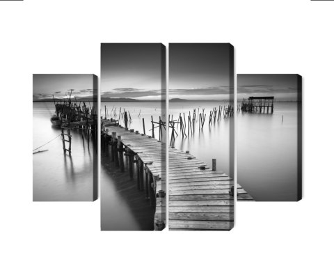 Obraz Wieloczęściowy Zrujnowane Molo