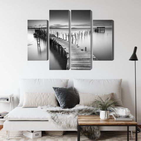 Obraz Wieloczęściowy Zrujnowane Molo