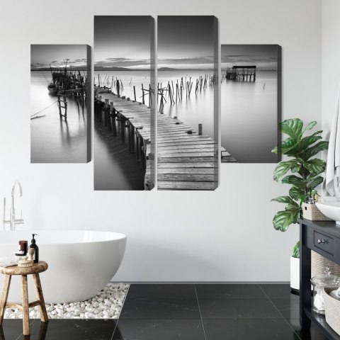 Obraz Wieloczęściowy Zrujnowane Molo