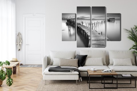 Obraz Wieloczęściowy Zrujnowane Molo