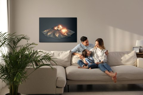 Obraz Na Płótnie Czarne Karty Do Pokera