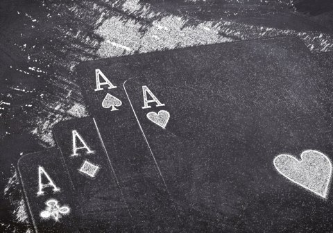 Obraz Na Płótnie Wylosowane Karty Do Gry