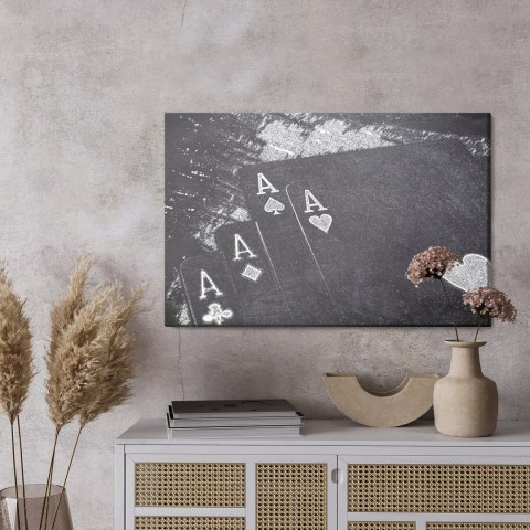 Obraz Na Płótnie Wylosowane Karty Do Gry