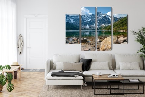 Obraz Wieloczęściowy Morskie Oko W Tatrach 3D