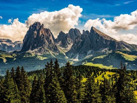 Obraz Wieloczęściowy Widok Włoskich Dolomitów 3D