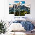 Obraz Wieloczęściowy Widok Włoskich Dolomitów 3D