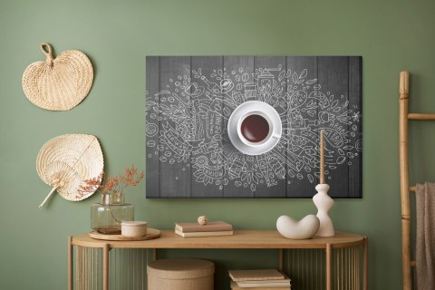 Obraz Na Płótnie Biała Filiżanka Kawy