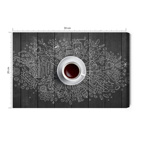 Obraz Na Płótnie Biała Filiżanka Kawy