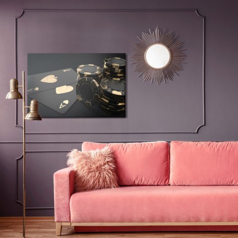 Obraz Na Płótnie Czarne Żetony