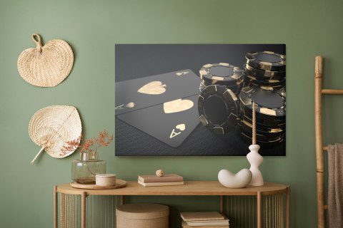 Obraz Na Płótnie Czarne Żetony