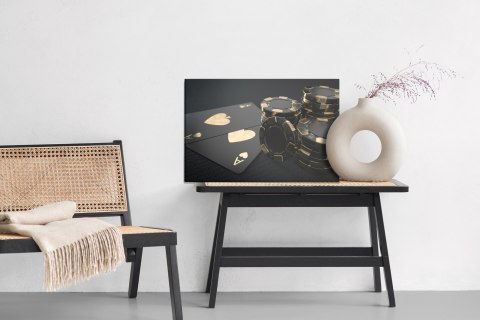 Obraz Na Płótnie Czarne Żetony