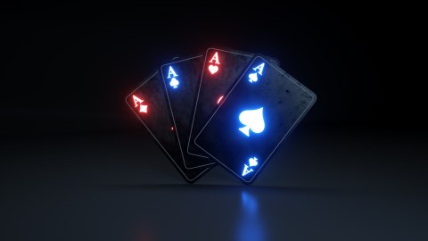 Obraz Na Płótnie Neonowe Asy