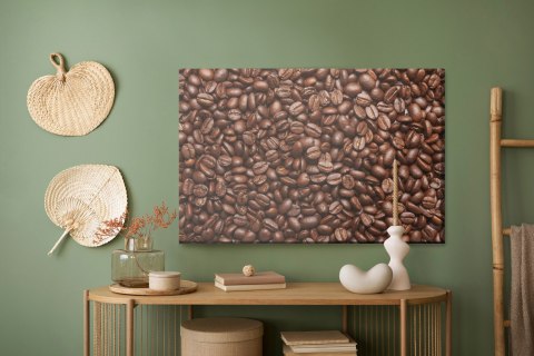 Obraz Na Płótnie Świeżo Palone Ziarna Kawy