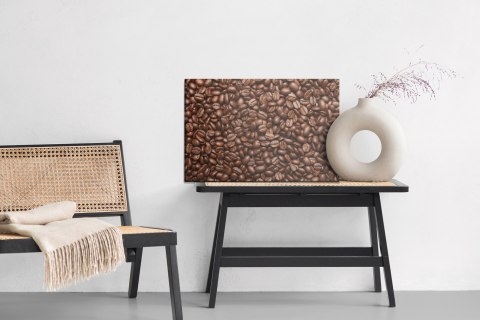 Obraz Na Płótnie Świeżo Palone Ziarna Kawy