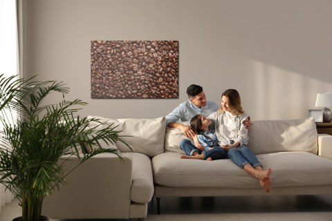 Obraz Na Płótnie Świeżo Palone Ziarna Kawy