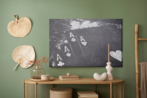 Obraz Na Płótnie Wylosowane Karty Do Gry