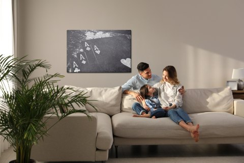 Obraz Na Płótnie Wylosowane Karty Do Gry