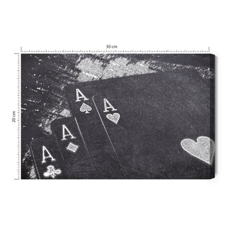 Obraz Na Płótnie Wylosowane Karty Do Gry