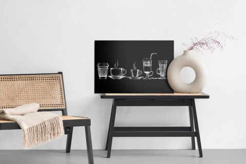 Obraz Na Płótnie Zestaw Kubków Do Kawy