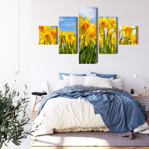 Obraz Wieloczęściowy Pole Żonkila 3D