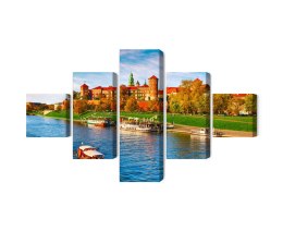 Obraz Wieloczęściowy Zamek Królewski Na Wawelu W Krakowie, Widok Panoramiczny